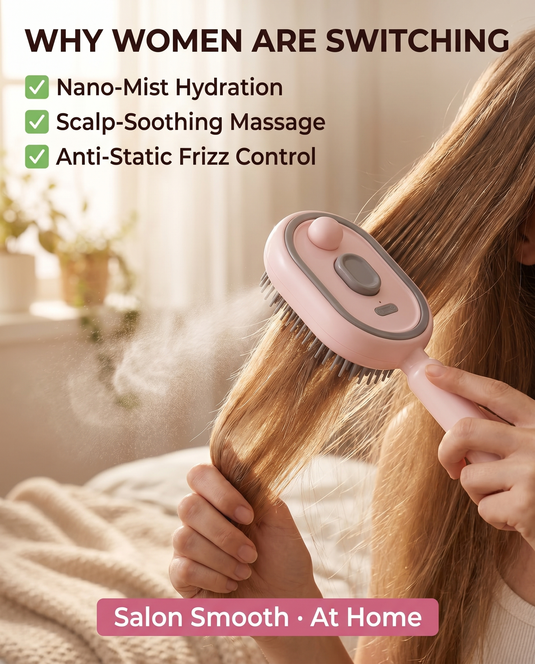 Why everyone is switching to the nano-mist massage comb