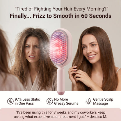 Tired of fighting your hair every morning — frizz to smooth in 60 seconds, 97% less static